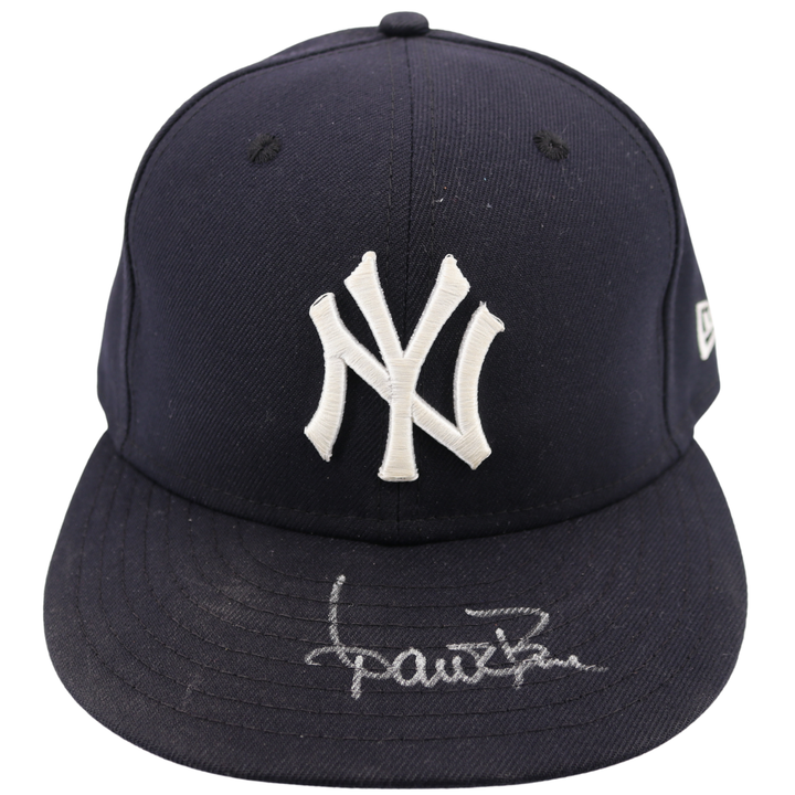 Aaron Boone Yankees Autographed Game Used 2025 Regular Season Hat-1 (CX Auth)