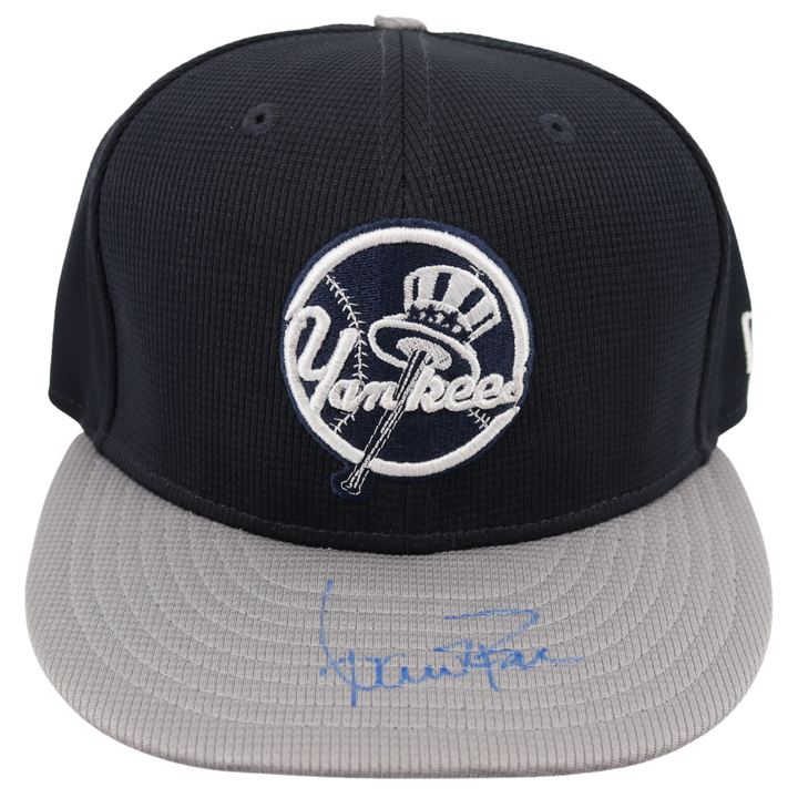 Aaron Boone Yankees Autographed Game Used 2025 Road Batting Practice Hat CX Auth