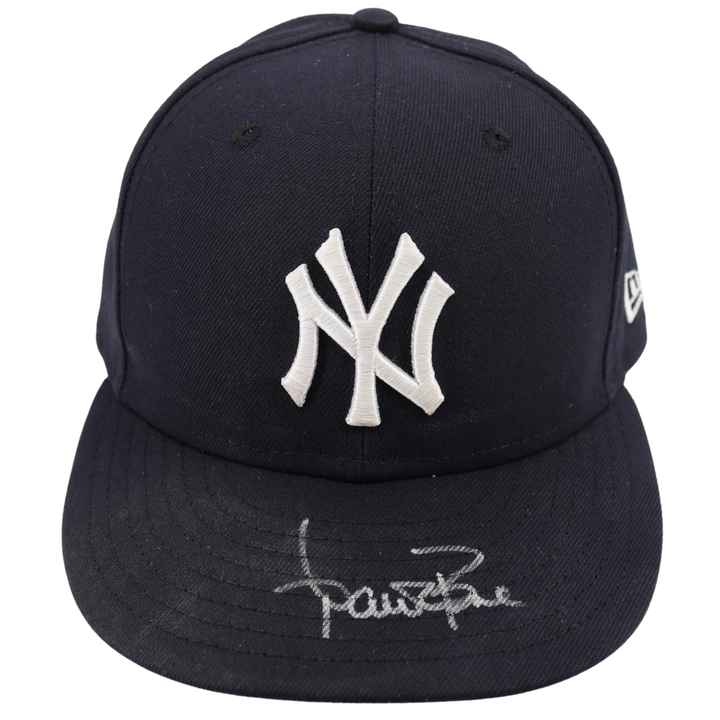 Aaron Boone Yankees Autographed Game Used 2025 Regular Season Hat-3 (CX Auth)