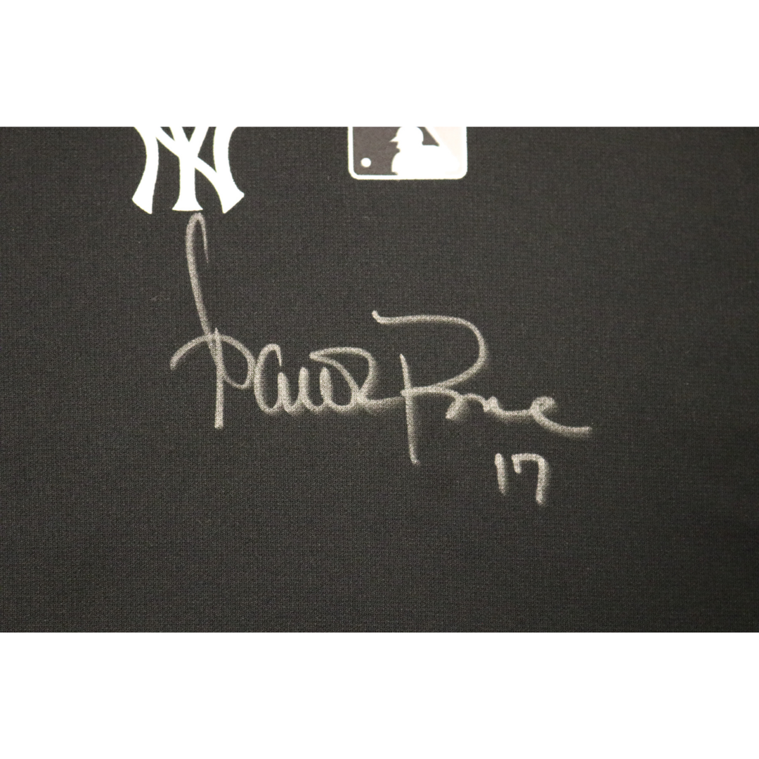 Aaron Boone Yankees Autographed Game Used 2025 Regular Season Cut off Hoodie CX
