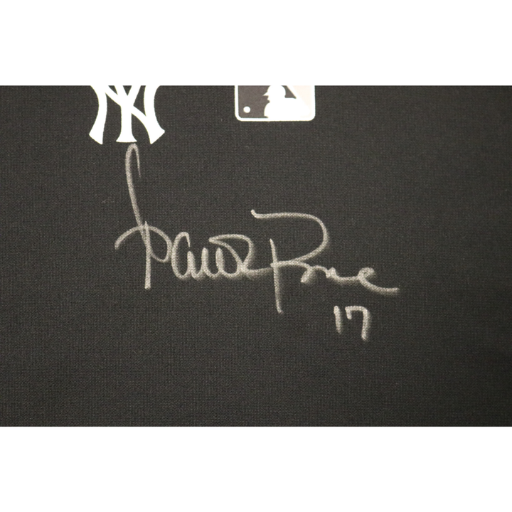 Aaron Boone Yankees Autographed Game Used 2025 Regular Season Cut off Hoodie CX