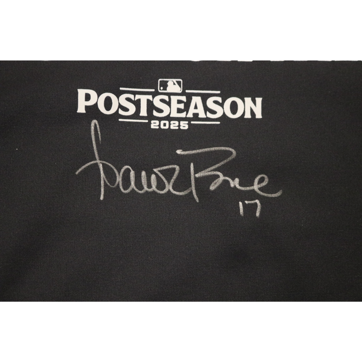 Aaron Boone New York Yankees Autographed Game Used 2025 Postseason Hoodie (CX)