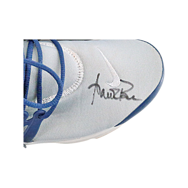 Aaron Boone New York Yankees Autographed Signed 2024 Game Used Blue/Grey Nike Air Presto #17 Model Sneakers - Sz 11 (Aaron Boone LOA)