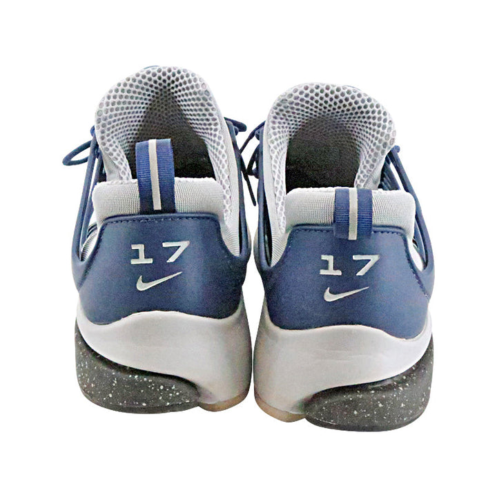 Aaron Boone New York Yankees Autographed Signed 2024 Game Used Blue/Grey Nike Air Presto #17 Model Sneakers - Sz 11 (Aaron Boone LOA)