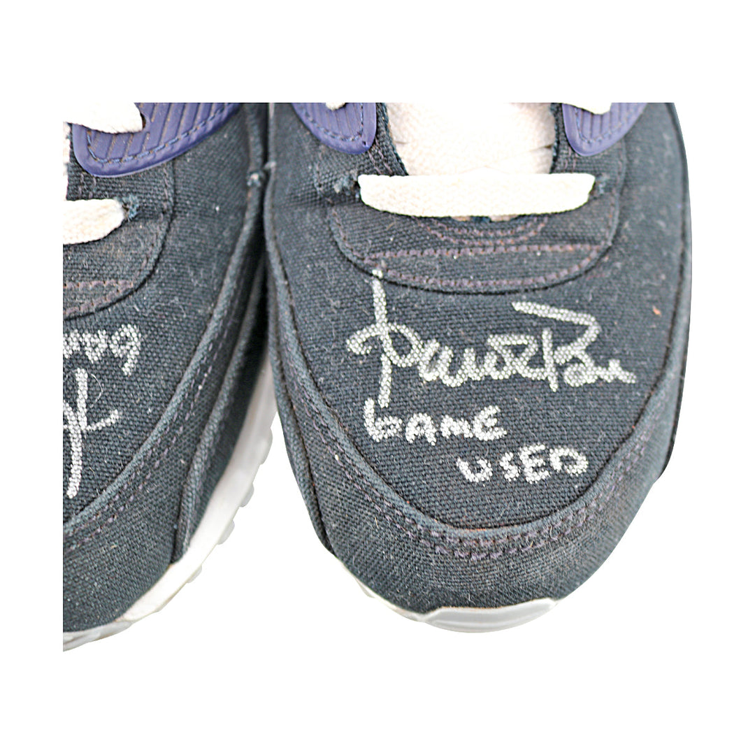 Aaron Boone New York Yankees Autographed Signed 2024 Game Used Nike Navy/White/White Air Max Sneakers (Aaron Boone LOA)