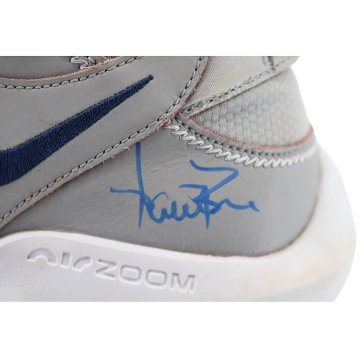 Aaron Boone Yankees Autographed 2025 Game Used Grey Nike Giannis Shoes (CX Auth)