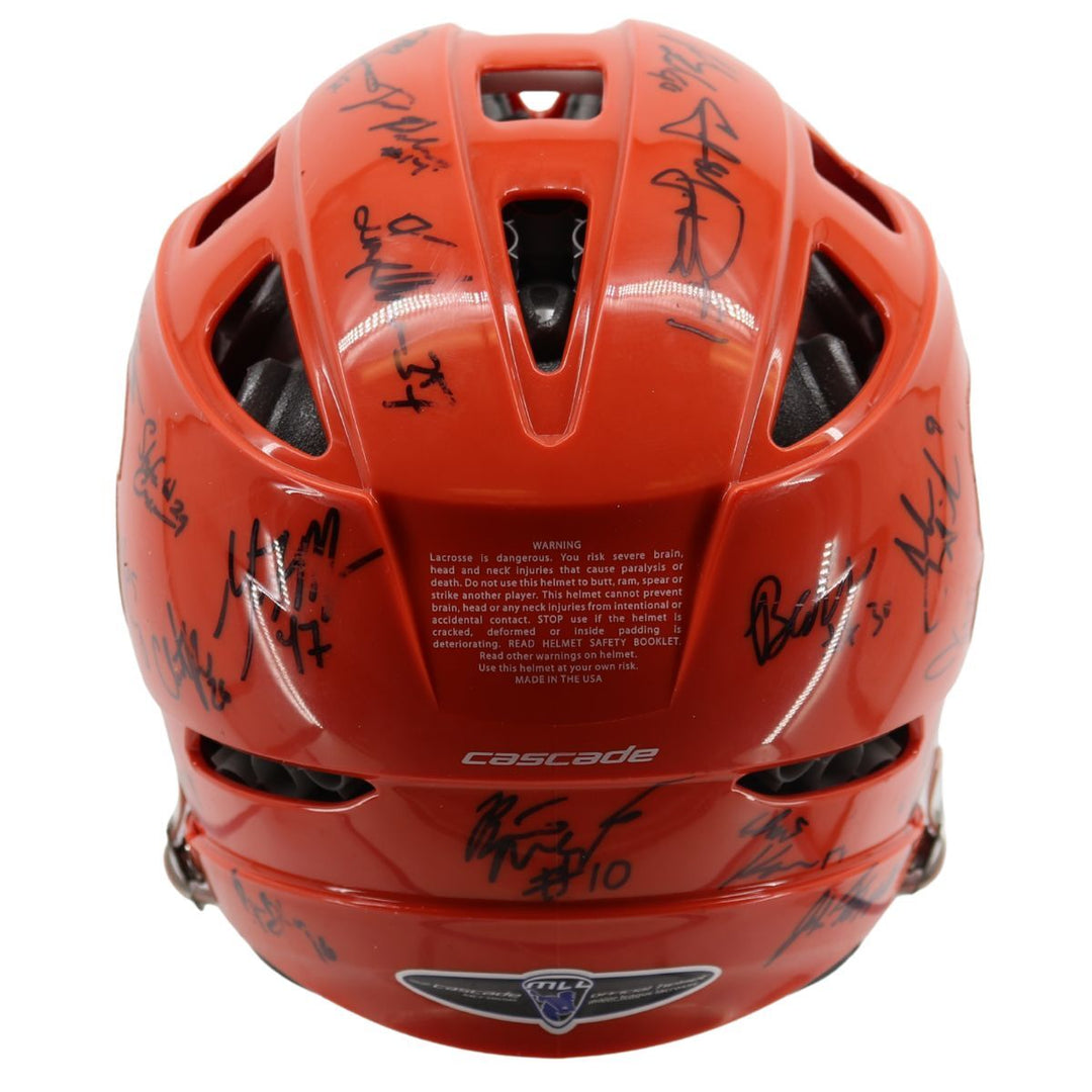 John Desko Syracuse University Men's Lacrosse Cascade Pro-7 Helmet Autographed by Team Orange