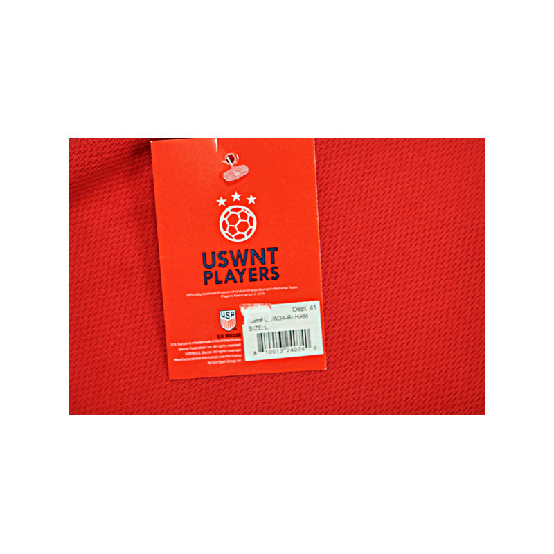 Mia Hamm USWNT Autographed Signed Red Sz L USA Jersey (CX Auth)