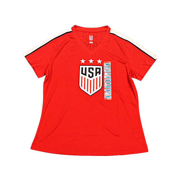 Mia Hamm USWNT Autographed Signed Red Sz L USA Jersey (CX Auth)