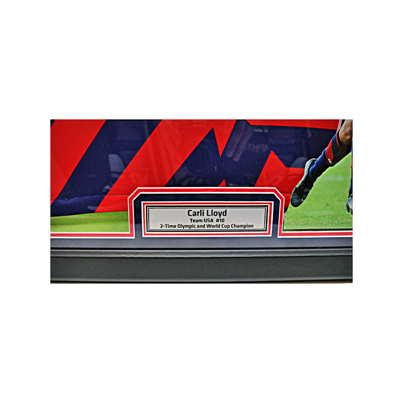 Carli Lloyd USWNT Autographed Signed LED Framed Jersey (CX Auth)