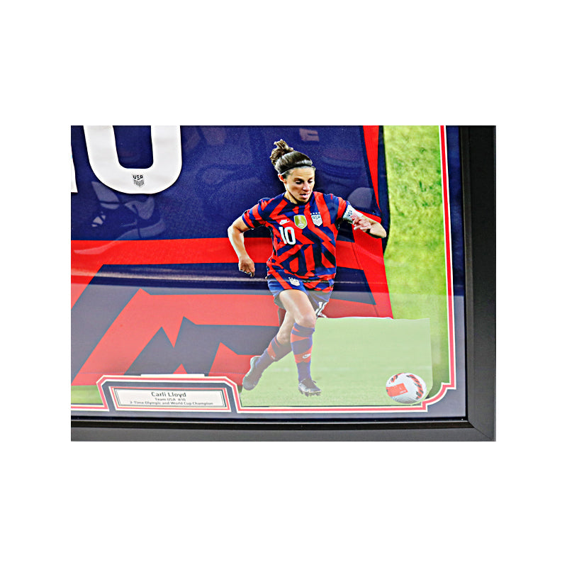 Carli Lloyd USWNT Autographed Signed LED Framed Jersey (CX Auth)