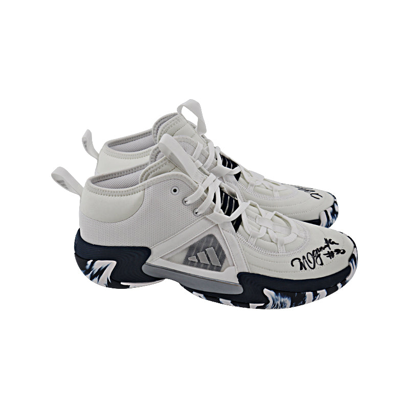 Nneka Ogwumike Los Angeles Sparks Autographed 2023 WNBA All Star Game - Game Issued Adidas Exhibit Select White/Navy Sz 13 Sneakers