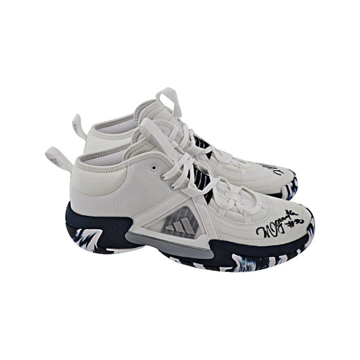 Nneka Ogwumike Los Angeles Sparks Autographed 2023 WNBA All Star Game - Game Issued Adidas Exhibit Select White/Navy Sz 13 Sneakers