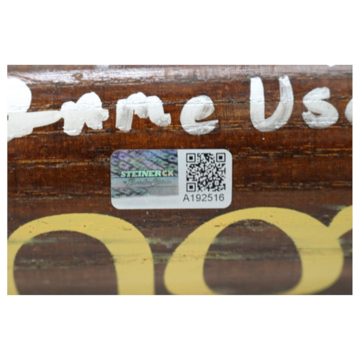 Willie Randolph New York Yankees Autographed Inscribed Game Used Louisville Slugger S44 Brown Bat Randolph CX LOA