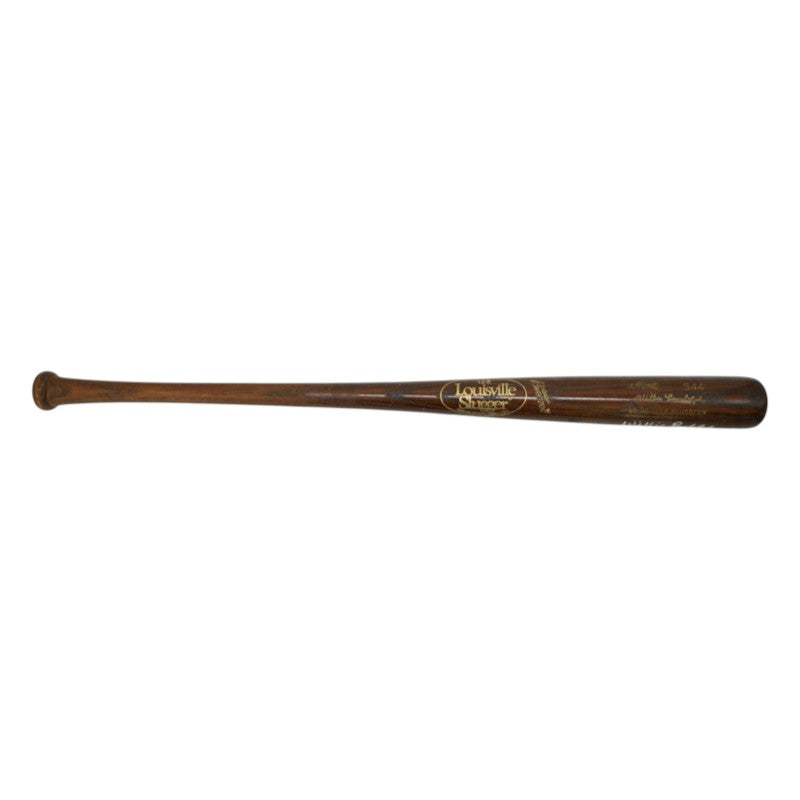 Willie Randolph New York Yankees Autographed Inscribed Game Used Louisville Slugger S44 Brown Bat Randolph CX LOA