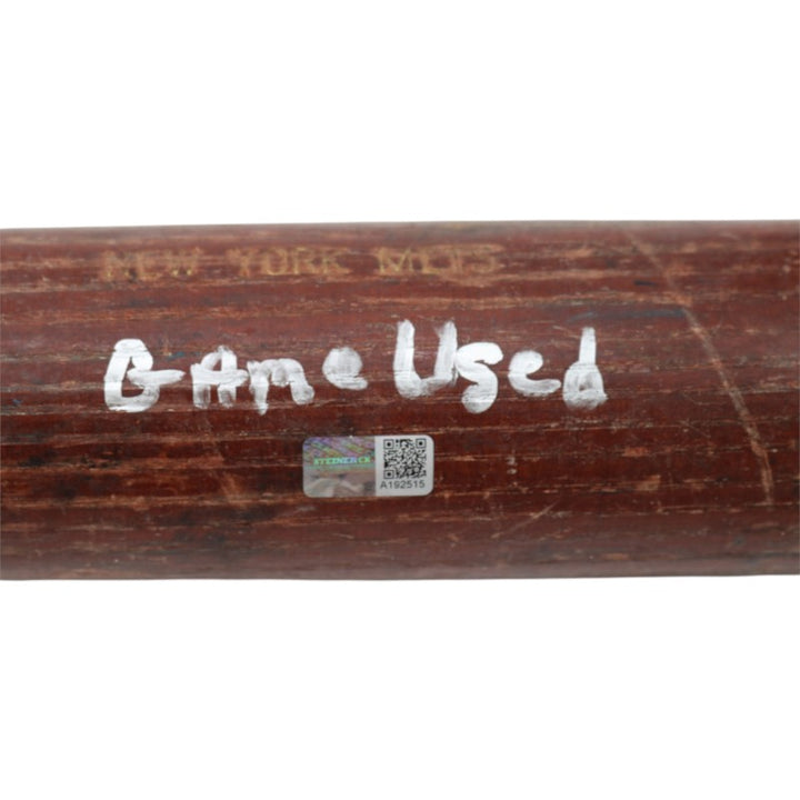Willie Randolph New York Mets Autographed Inscribed Game Used Louisville Slugger H176 Brown Bat Randolph CX LOA