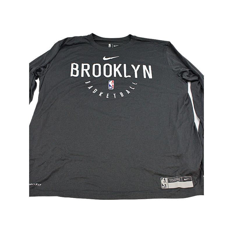 Brookyn Nets Team Issued Dark Gray Performance Shirt (Size XL)