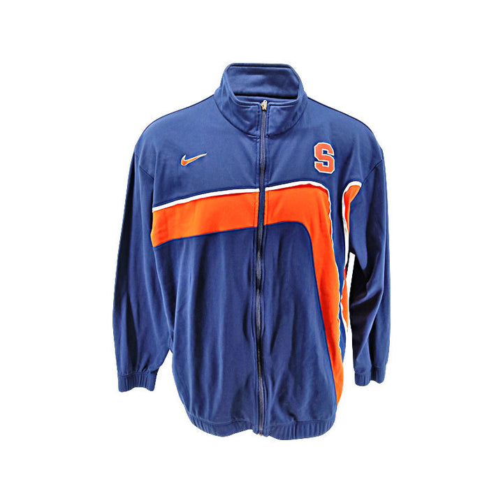 2009-10 Syracuse University Orange Basketball Navy Nike Brandon Triche Game Worn Warm Up Jacket (size XL)