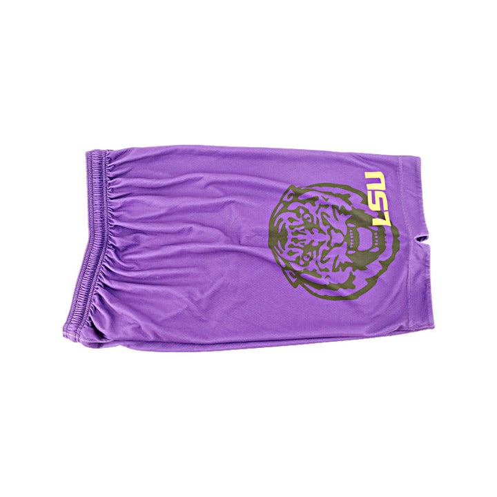 Nike LSU Tigers Practice Worn Purple Shorts L +4 Large