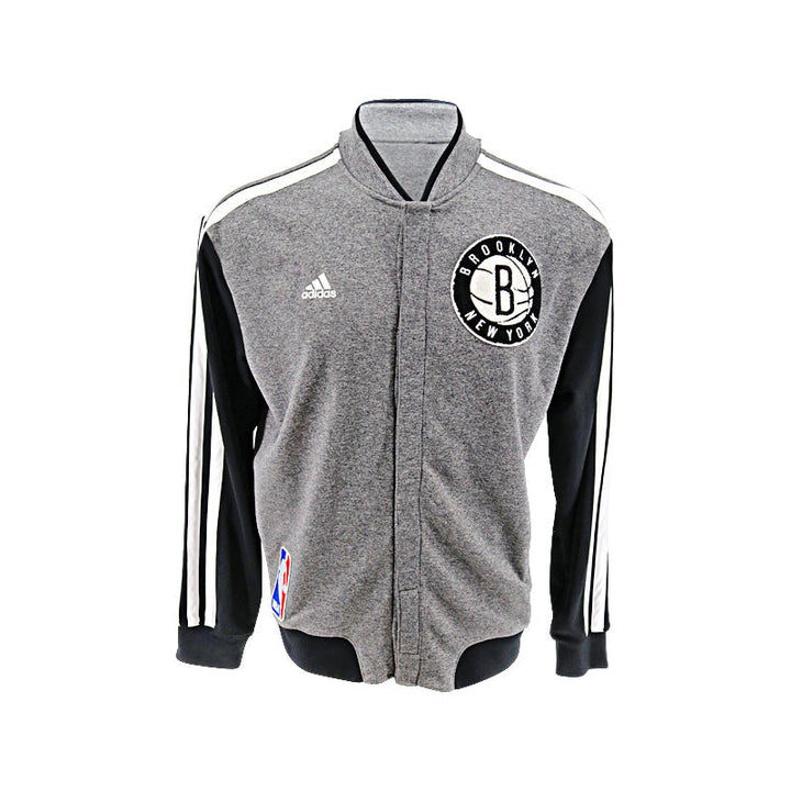 Adidas Brooklyn Nets Joe Harris Gray Authentic Team Issued Warm Up Jacket size Large L