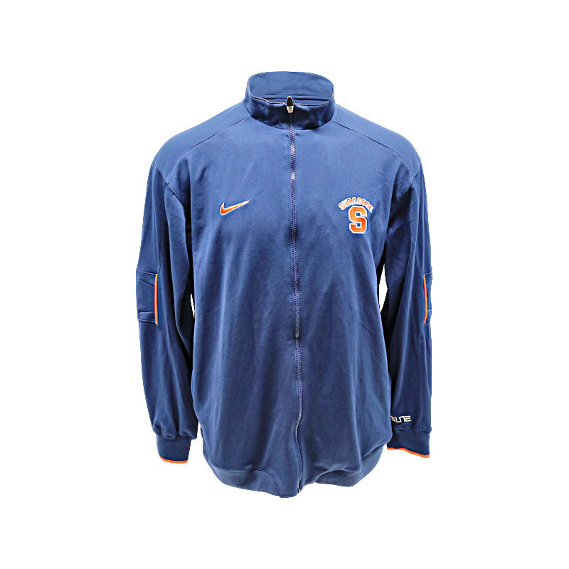 Nike Elite Syracuse Orange Team Issued Navy Warm Up Jacket XL Vintage