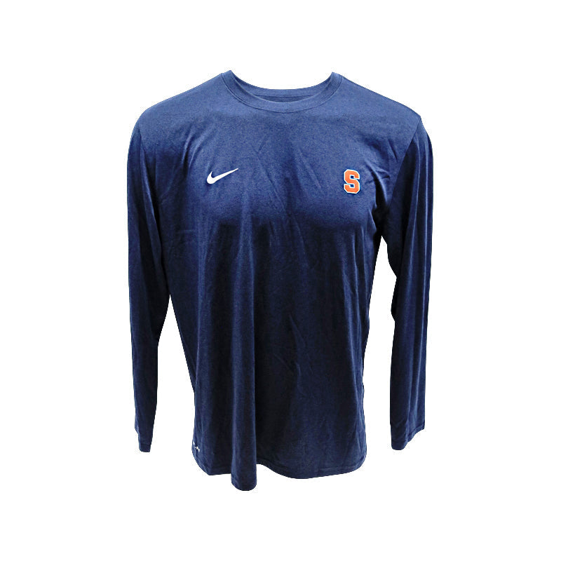Nike Syracuse University Orange Team Issued Navy Football DriFit Shirt size XL