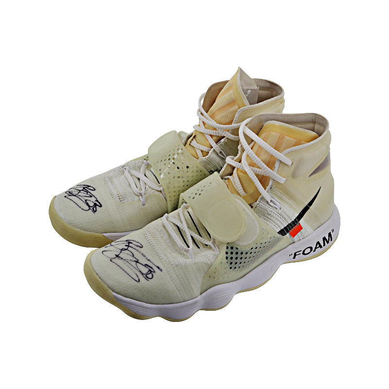 Breanna Stewart Seattle Storm Autographed Game Used Off White Nike Hyperdunk Sneakers (Size 12)