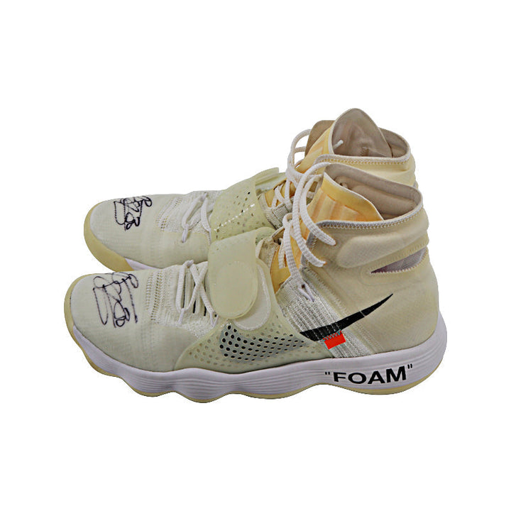 Breanna Stewart Seattle Storm Autographed Game Used Off White Nike Hyperdunk Sneakers (Size 12)