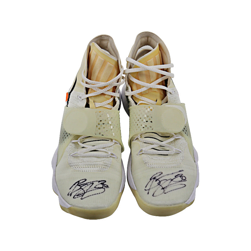 Breanna Stewart Seattle Storm Autographed Game Used Off White Nike Hyperdunk Sneakers (Size 12)