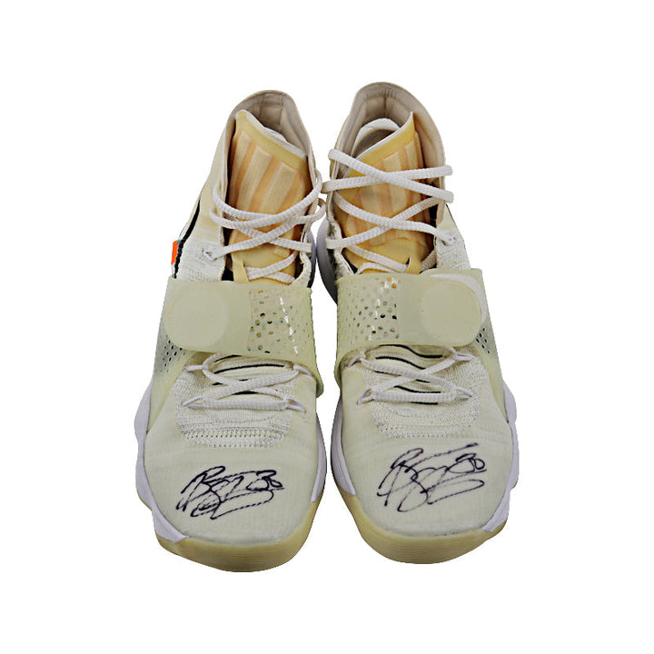 Breanna Stewart Seattle Storm Autographed Game Used Off White Nike Hyperdunk Sneakers (Size 12)