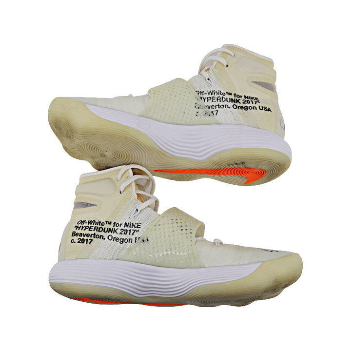 Breanna Stewart Seattle Storm Autographed Game Used Off White Nike Hyperdunk Sneakers (Size 12)