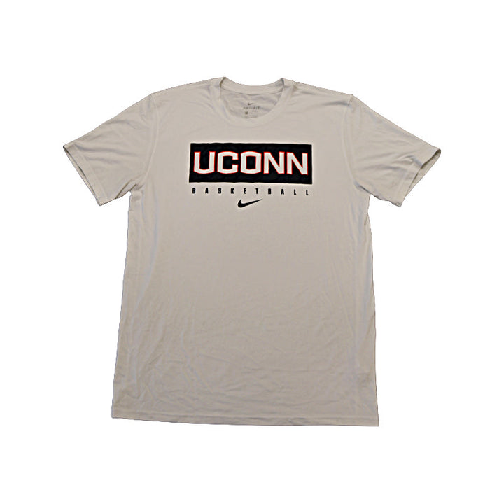 Breanna Stewart UCONN Used Nike Basketball White Practice T-Shirt (Size Large)
