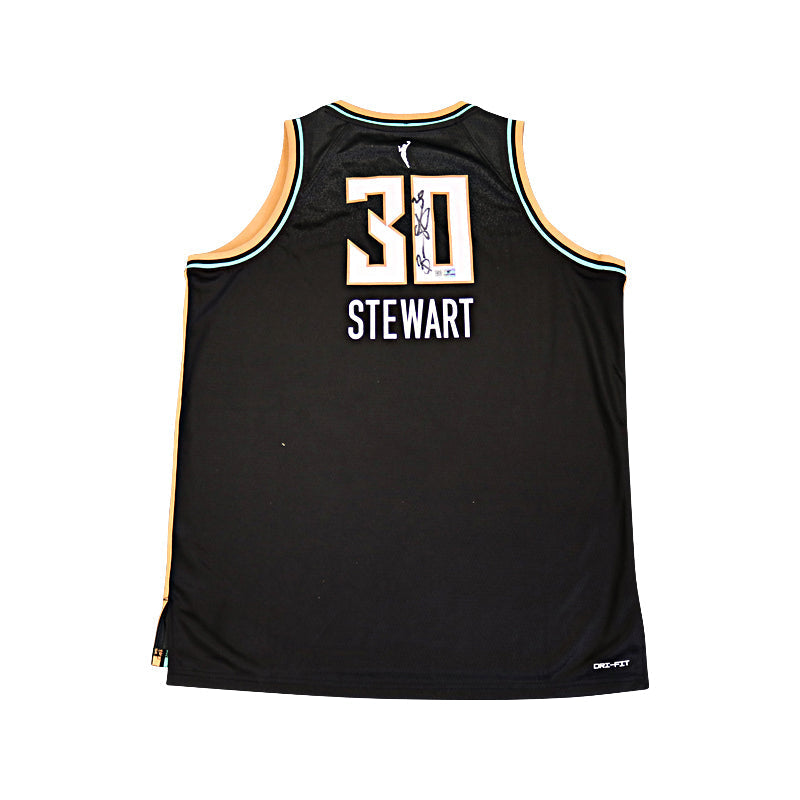 Breanna Stewart New York Liberty Autographed Black Nike Liberty Jersey - Youth XL (Top Tier Auth)