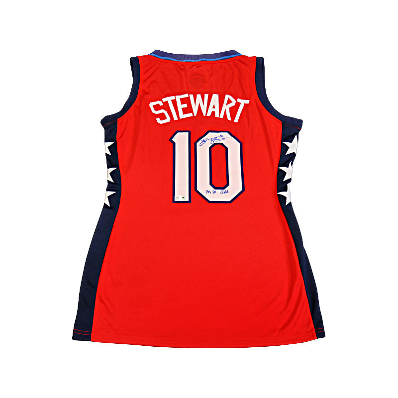Breanna Stewart Team USA Autographed and Inscribed "16,20 Gold" Custom Red USA Basketball Jersey (Top Tier Auth)