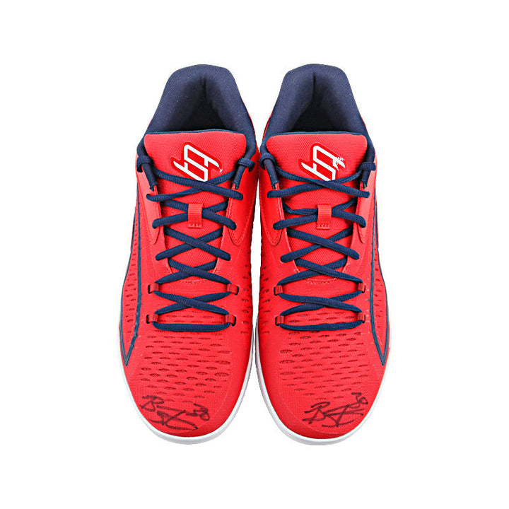 Breanna Stewart New York Liberty Autographed 2020 (2021) Olympics Worn Pair of Size 12 Puma Athlete Sample Red Sneakers 
