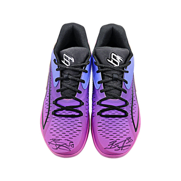 Breanna Stewart New York Liberty Autographed 2022-23 Turkish League Season Game Worn Pair of Size 13.5 Puma Purple/Pink Athlete Exclusive Sneakers