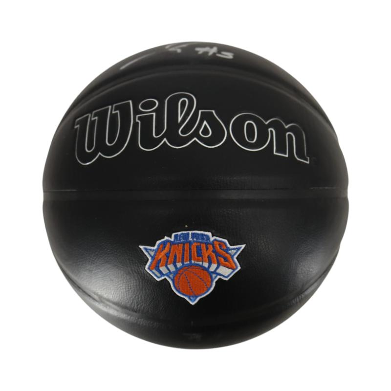 Jose Alvarado New York Knicks Autographed Black Knicks Logo NBA Basketball CX Auth