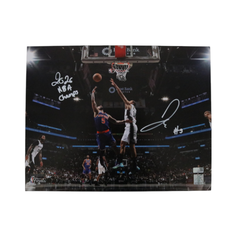 Jose Alvarado New York Knicks Autographed Inscribed Layup 11x14 Photograph  CX Auth
