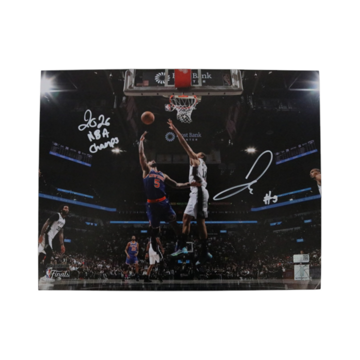 Jose Alvarado New York Knicks Autographed Inscribed Layup 11x14 Photograph  CX Auth