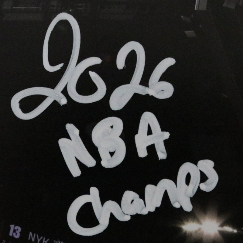 Jose Alvarado New York Knicks Autographed Inscribed Layup 11x14 Photograph  CX Auth