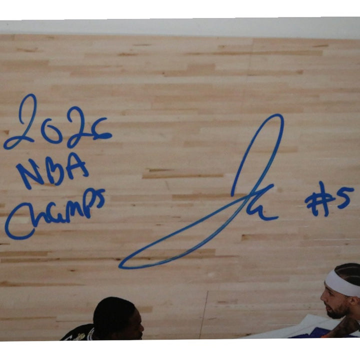 Jose Alvarado New York Knicks Autographed Inscribed 11x14 Photograph with Fox CX Auth