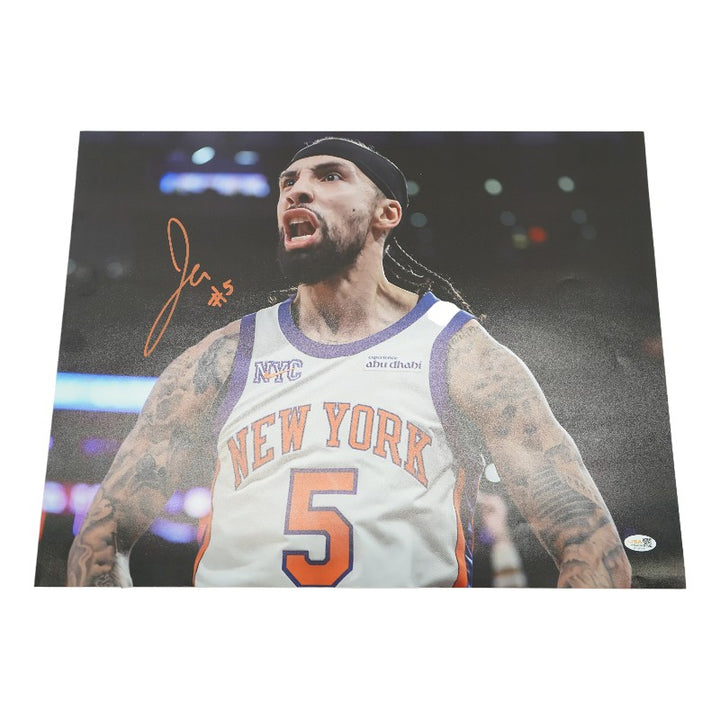 Jose Alvarado New York Knicks Autographed 16x20 Photograph JSA Holo Only
