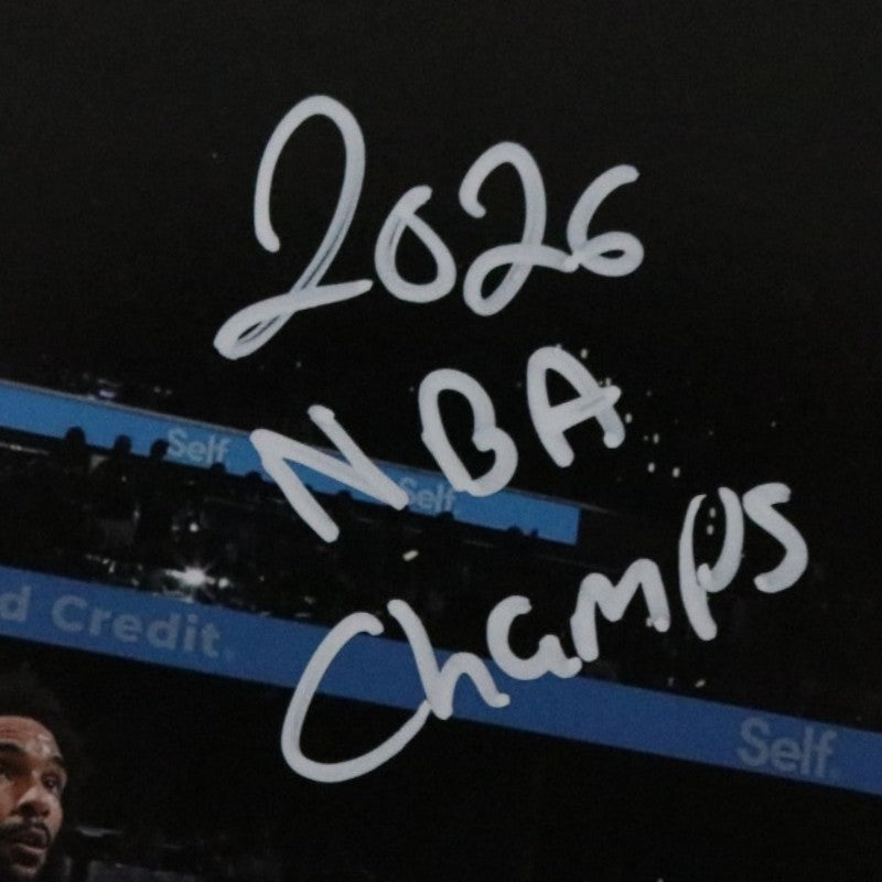 Jose Alvarado New York Knicks Autographed Inscribed Layup 16x20 Photograph  CX Auth