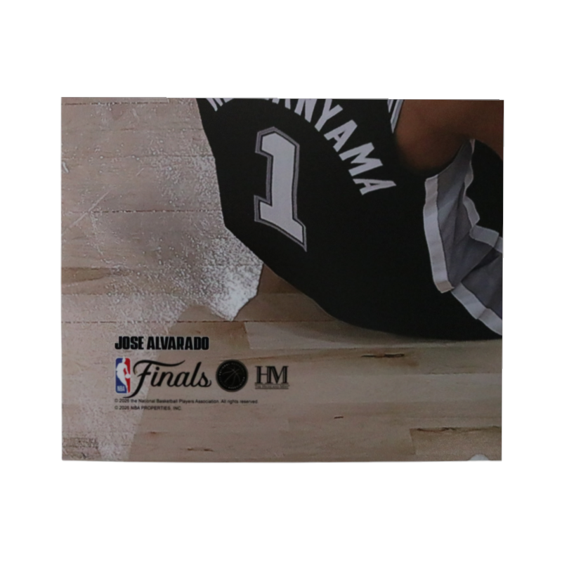 Jose Alvarado New York Knicks Autographed Inscribed 16x20 Photograph with Wembanyama CX Auth