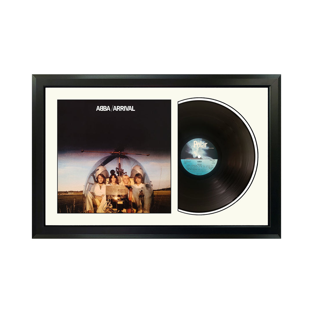 Abba Arrival Vinyl Record & Cover Professionally Framed Wall Display with a White Mat