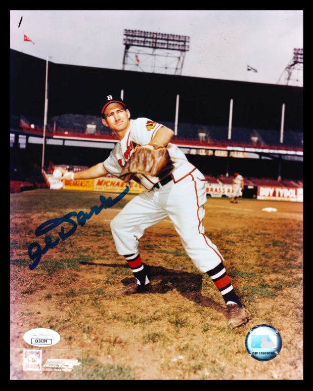 Al Dark Boston Braves Signed Vintage 8x10 Photo (JSA COA)