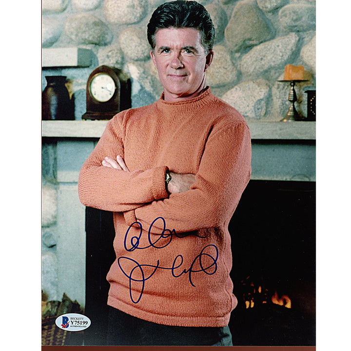 Alan Thicke Autographed 8x10 Photo, Growing Pains Beckett Y75199