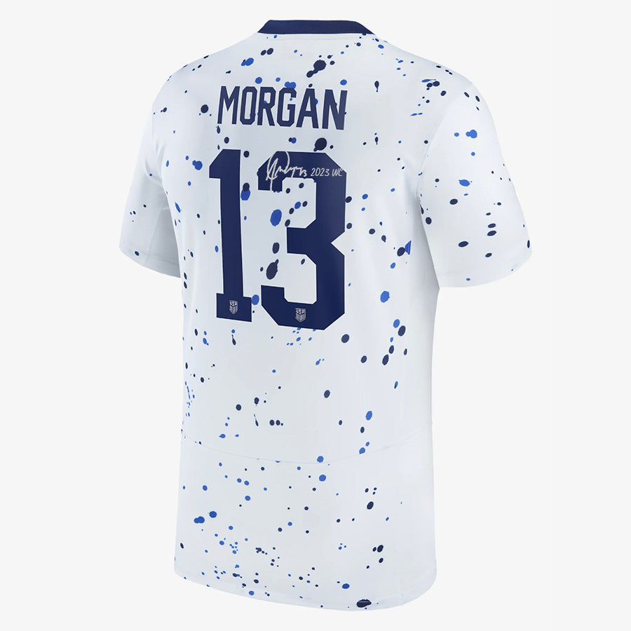 Alex Morgan Womens World Cup Signed USA Soccer Jersey Framed Autograph  Steiner