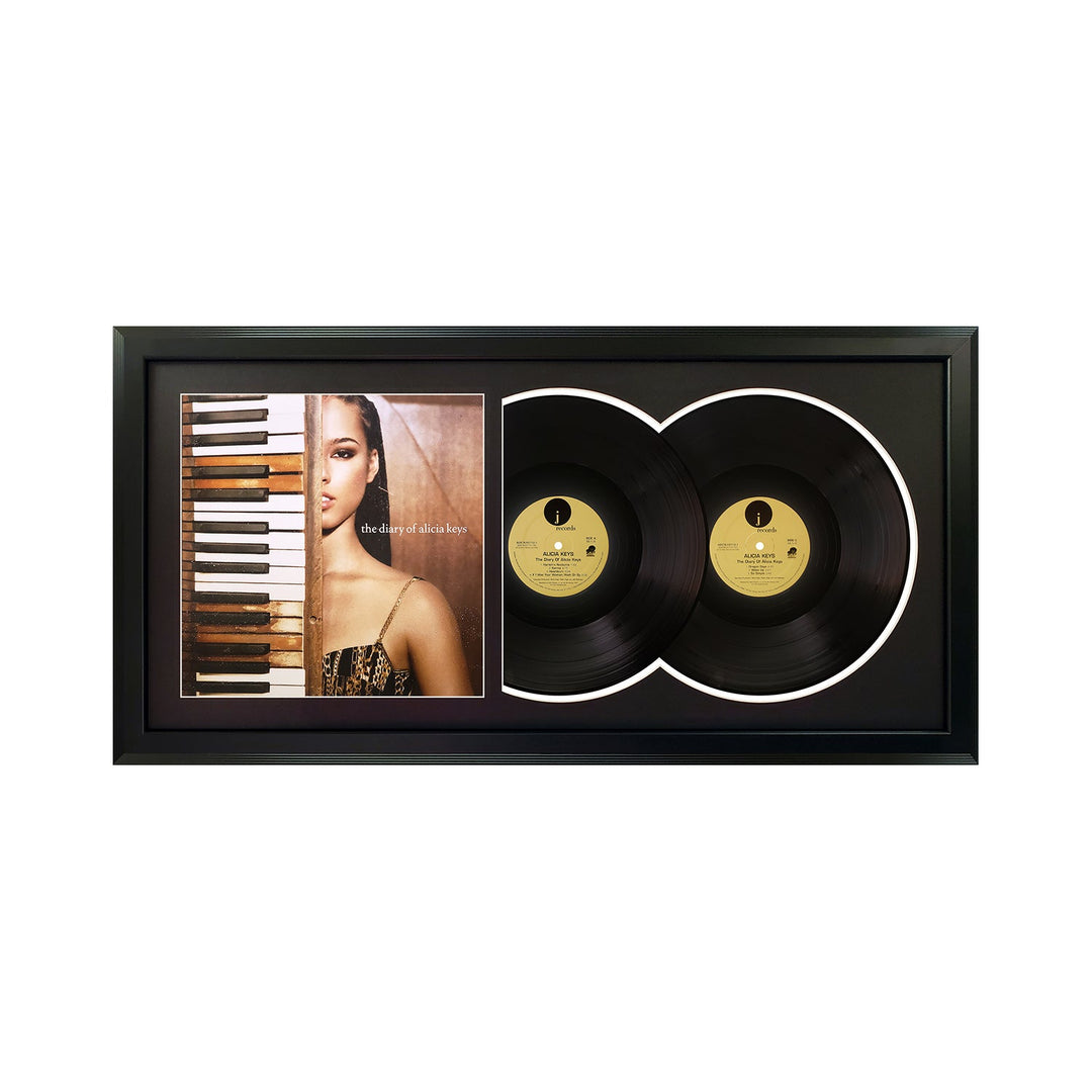 Alicia Keys The Diary of Alicia Keys  Genuine Double Vinyl Record & Cover Professionally Framed  Wall Display with a Black Mat