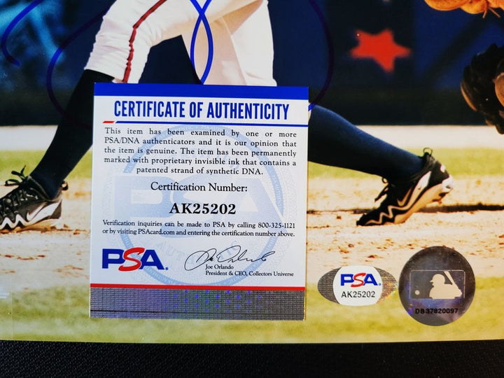 Andruw Jones Atlanta Braves Signed 8x10 Photo (PSA Hologram & Matching COA)
